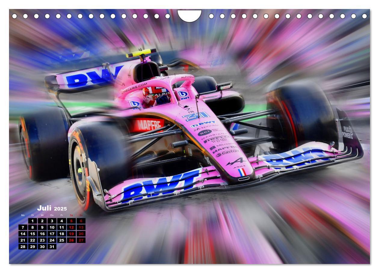 Bild: 9783435001231 | Leidenschaft Formel 1 (Wandkalender 2025 DIN A4 quer), CALVENDO...