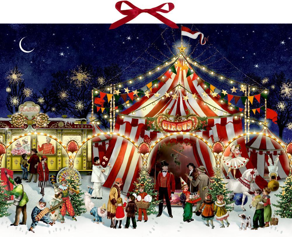 Cover: 4050003723273 | Wandkalender - Ein Besuch im Weihnachtszirkus | Kalender | 1 S.