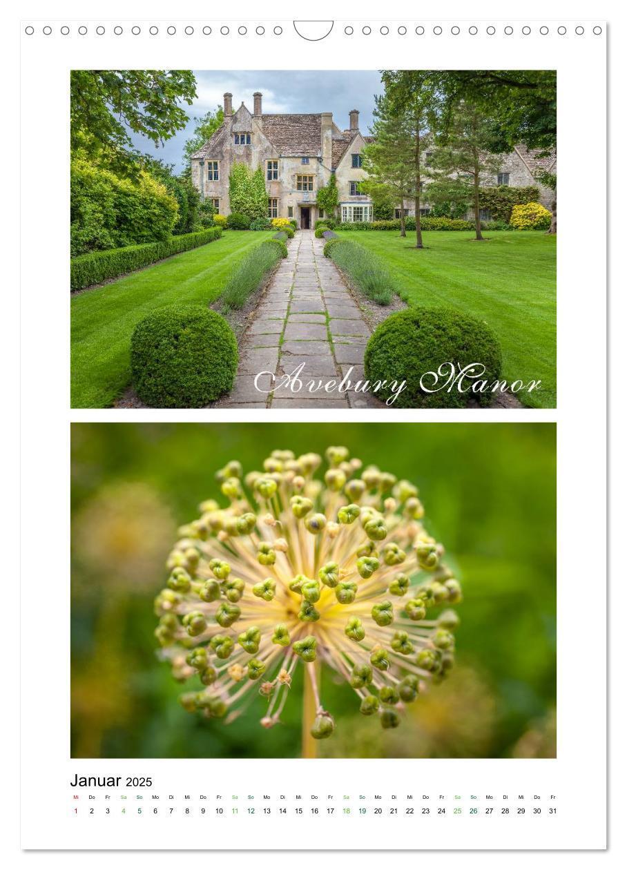 Bild: 9783457033623 | Gartenparadiese in England (Wandkalender 2025 DIN A3 hoch),...