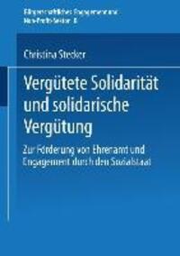 Cover: 9783810034847 | Vergütete Solidarität und solidarische Vergütung | Christina Stecker