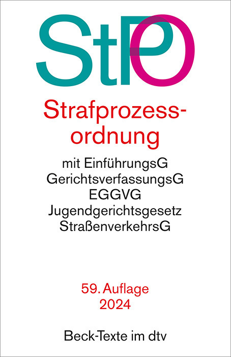 Cover: 9783423532419 | Strafprozessordnung | Taschenbuch | 436 S. | Deutsch | 2024 | DTV