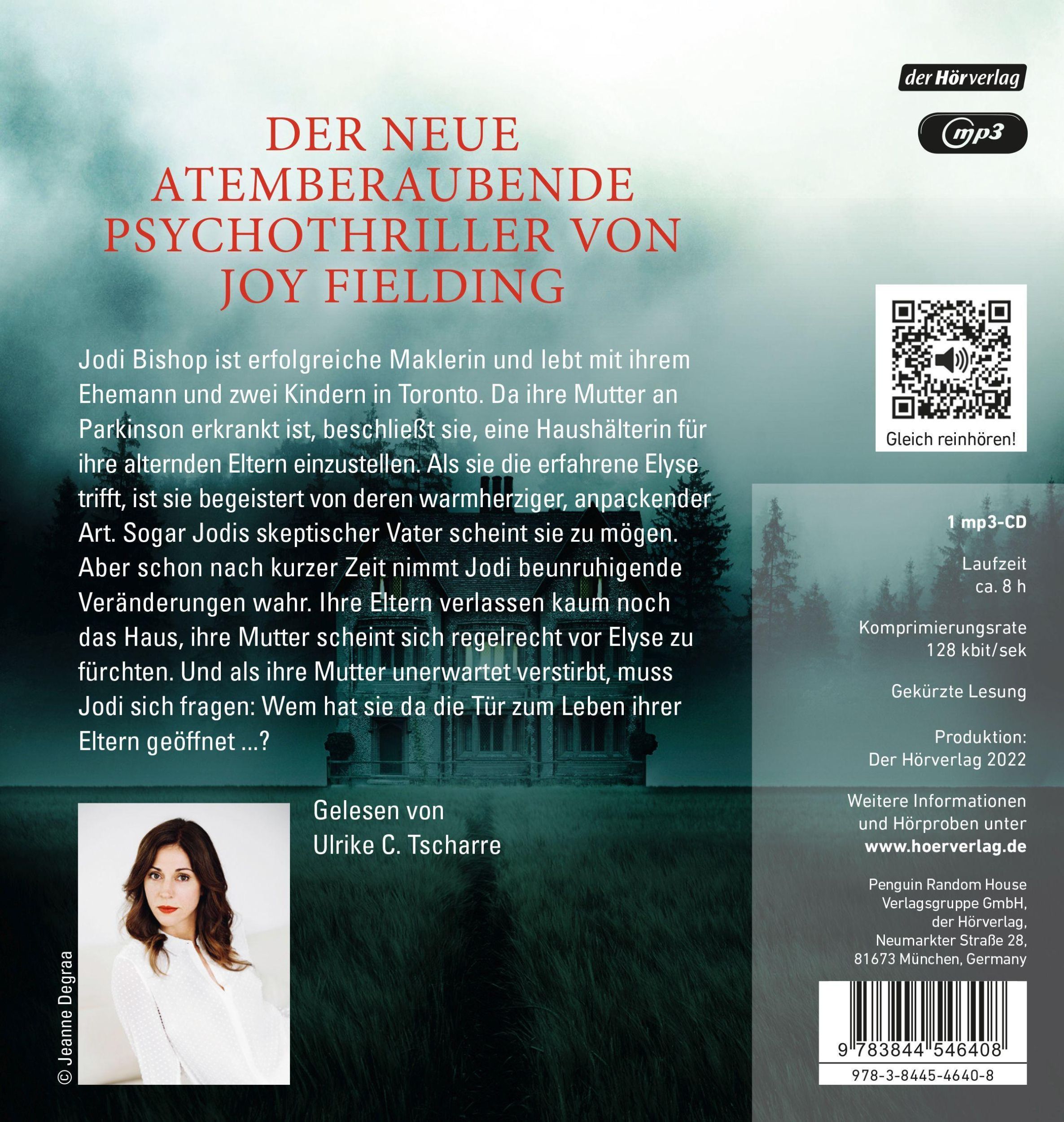 Bild: 9783844546408 | Die Haushälterin | Joy Fielding | MP3 | 1 Audio-CD | Deutsch | 2022