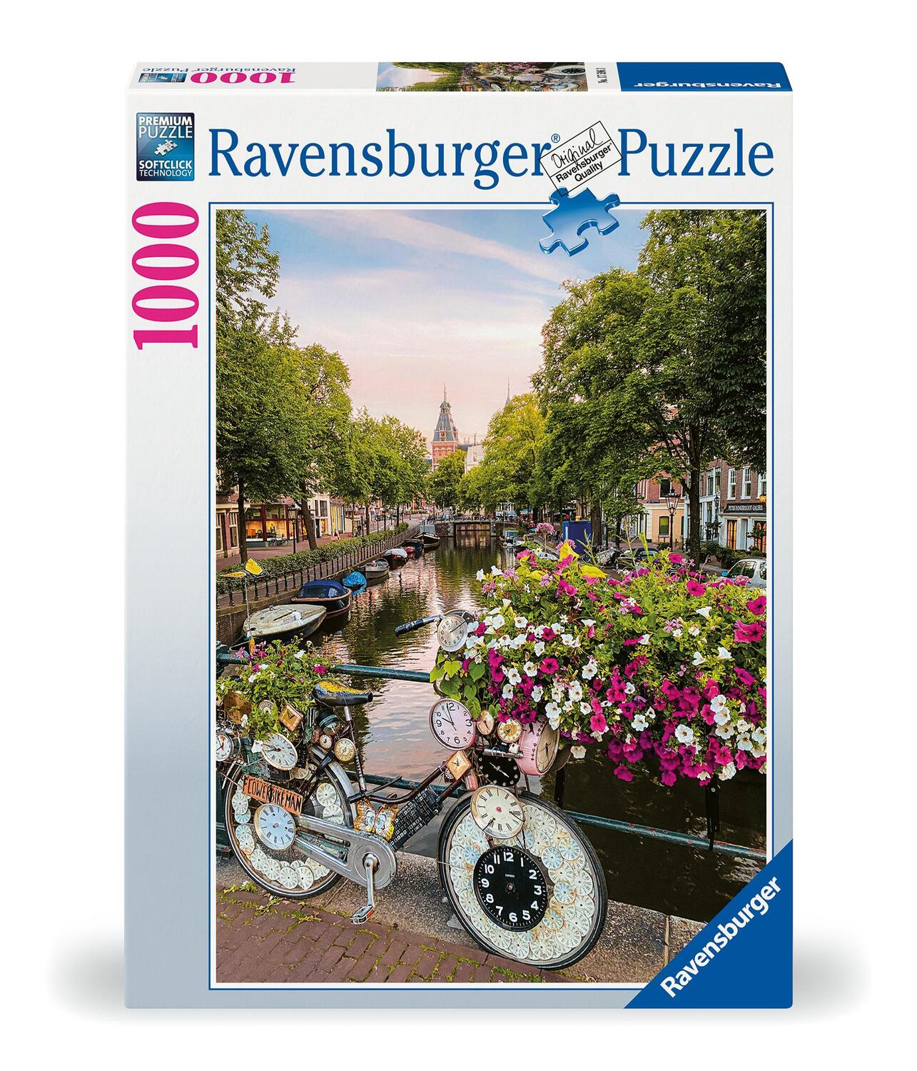 Cover: 4005556175963 | Ravensburger Puzzle 17596 - Fahrrad und Blumen in Amsterdam - 1000...