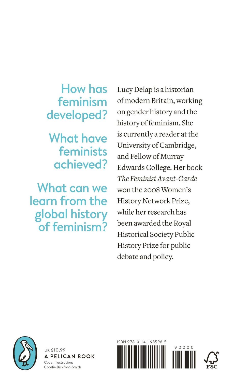 Rückseite: 9780141985985 | Feminisms | A Global History | Lucy Delap | Taschenbuch | 416 S.