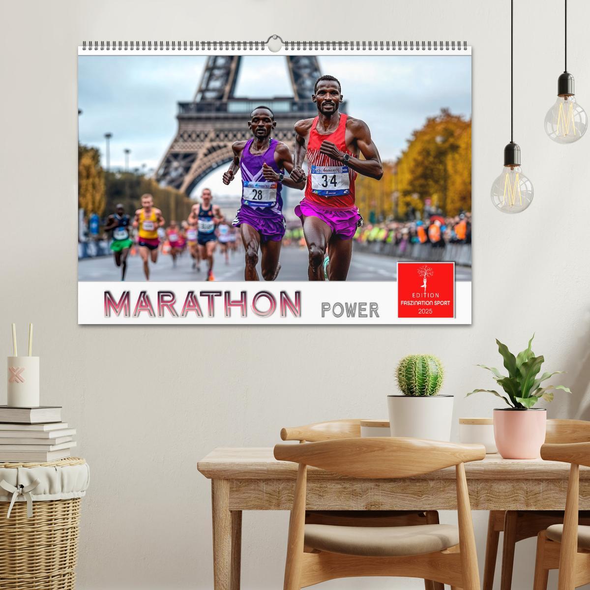 Bild: 9783457233658 | Marathon Power (Wandkalender 2025 DIN A2 quer), CALVENDO...