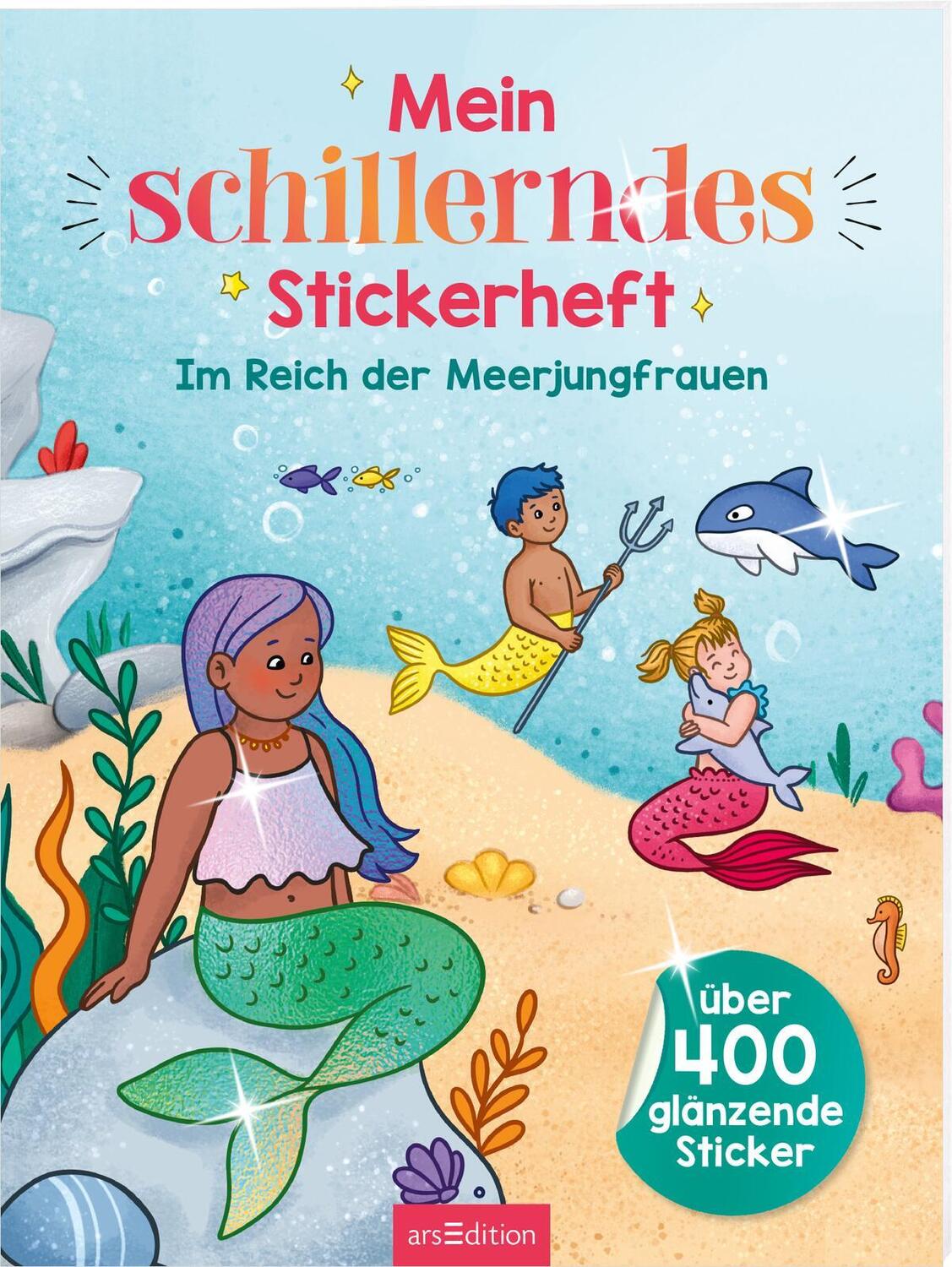 Cover: 9783845856865 | Mein schillerndes Stickerheft - Im Reich der Meerjungfrauen | 40 S.