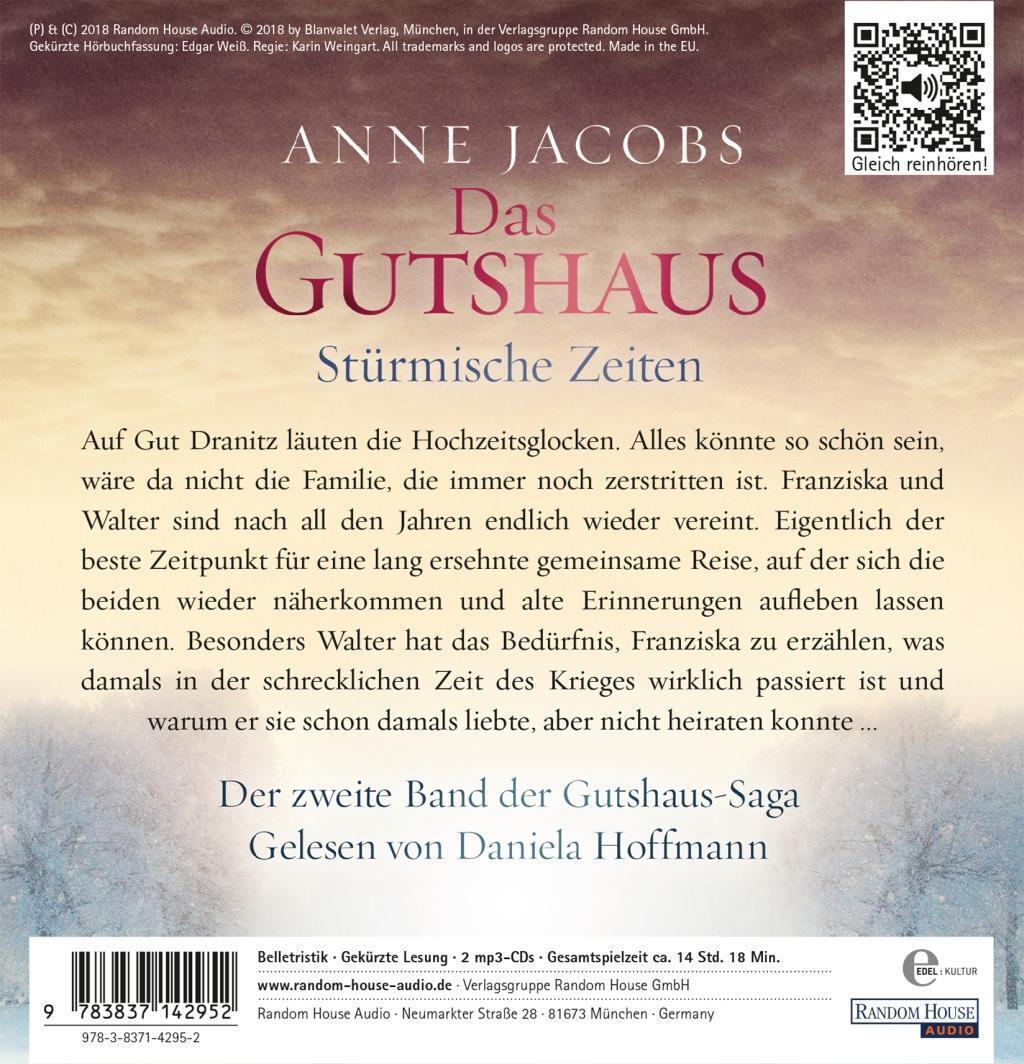 Bild: 9783837142952 | Das Gutshaus - Stürmische Zeiten | Anne Jacobs | MP3 | 2 | Deutsch