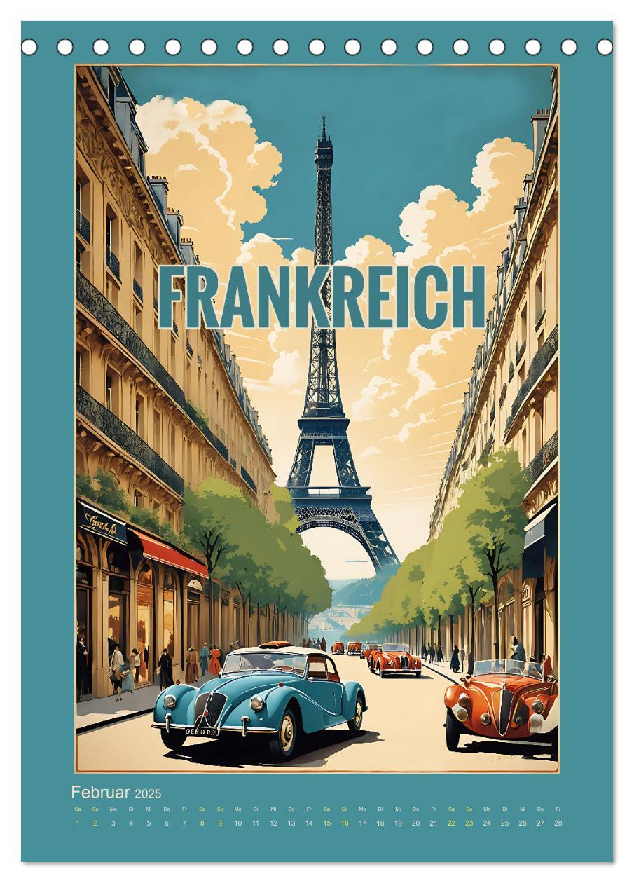 Bild: 9783383770692 | World Travel Poster - nostalgische Reise um die Welt (Tischkalender...