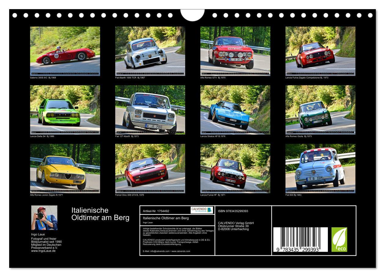 Bild: 9783435299393 | Italienische Oldtimer am Berg (Wandkalender 2025 DIN A4 quer),...