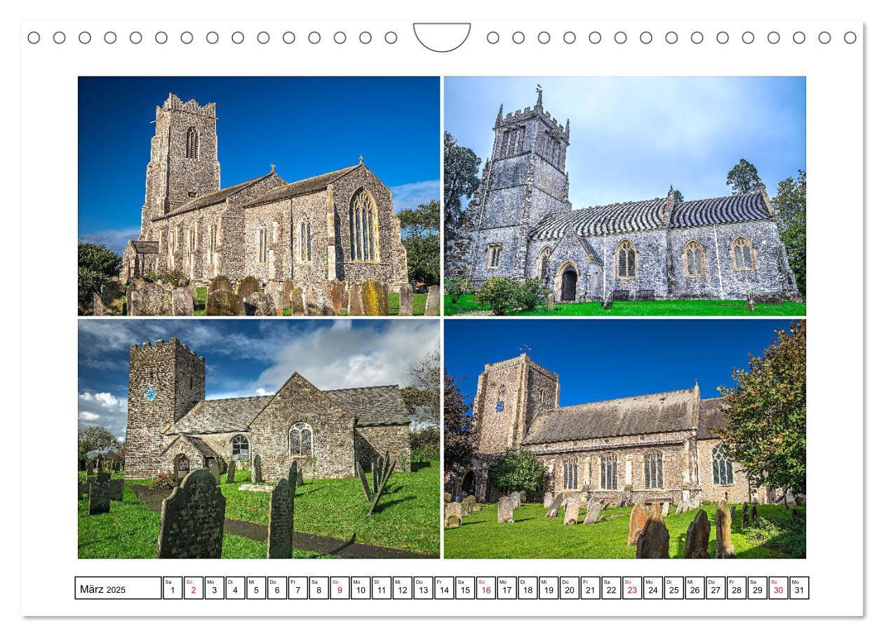 Bild: 9783383762291 | Trutzig und Wehrhaft - Englands Kirchen (Wandkalender 2025 DIN A4...