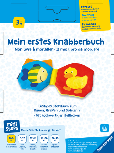 Bild: 9783473301003 | ministeps: Mein erstes Knabberbuch | Ab 3 Monaten | Neubacher-Fesser