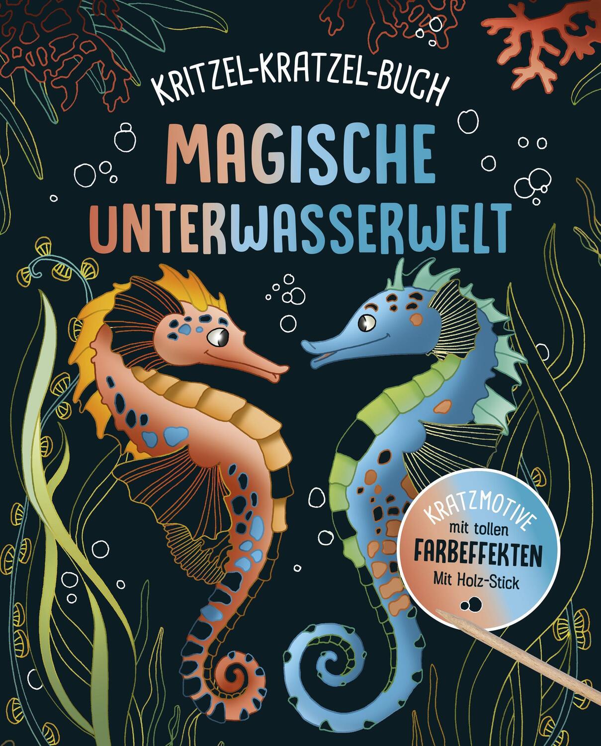 Cover: 9783625191896 | Magische Unterwasserwelt - Kritzel-Kratzel-Buch für Kinder ab 7 Jahren