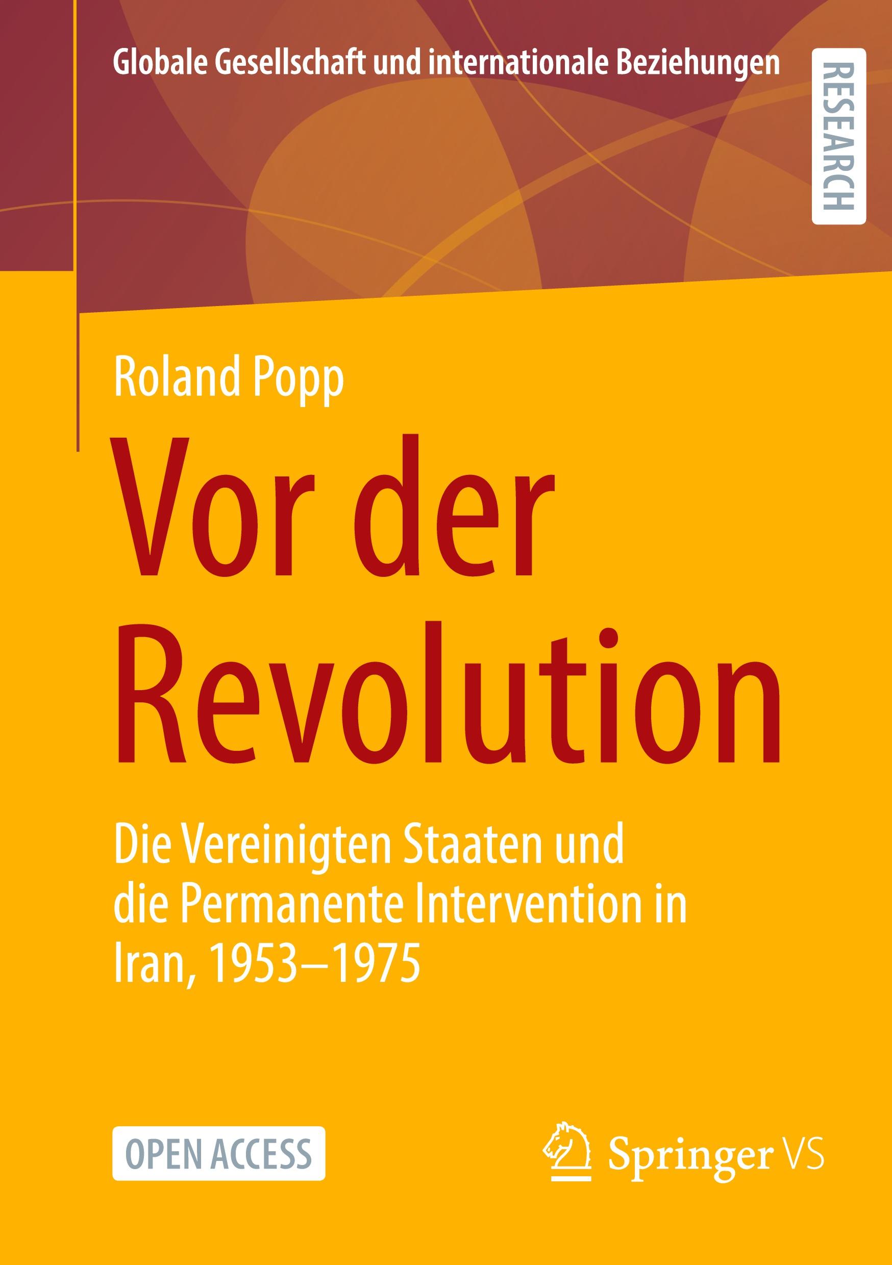 Cover: 9783658338879 | Vor der Revolution | Roland Popp | Taschenbuch | ix | Deutsch | 2021