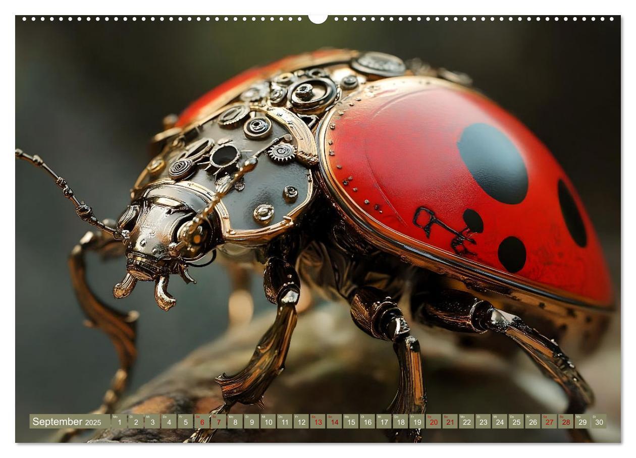 Bild: 9783457185797 | Die fantastische Welt der Steampunk-Insekten (Wandkalender 2025 DIN...