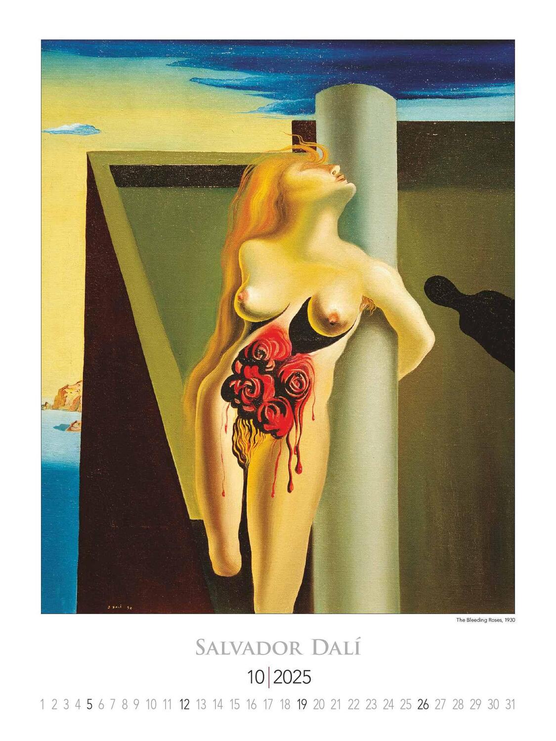 Bild: 4251732344054 | Salvador Dali 2025 - Bild-Kalender 42x56 cm - Kunst-Kalender -...