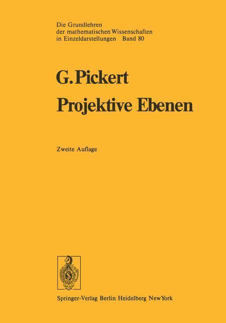 Cover: 9783642661495 | Projektive Ebenen | Günter Pickert | Taschenbuch | Paperback | x