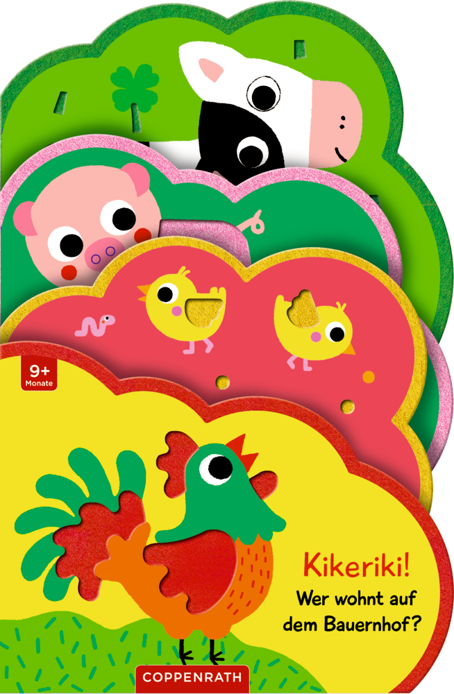 Cover: 9783649640967 | Mein Filz-Fühlbuch: Kikeriki! Wer wohnt auf dem Bauernhof? | Kawamura