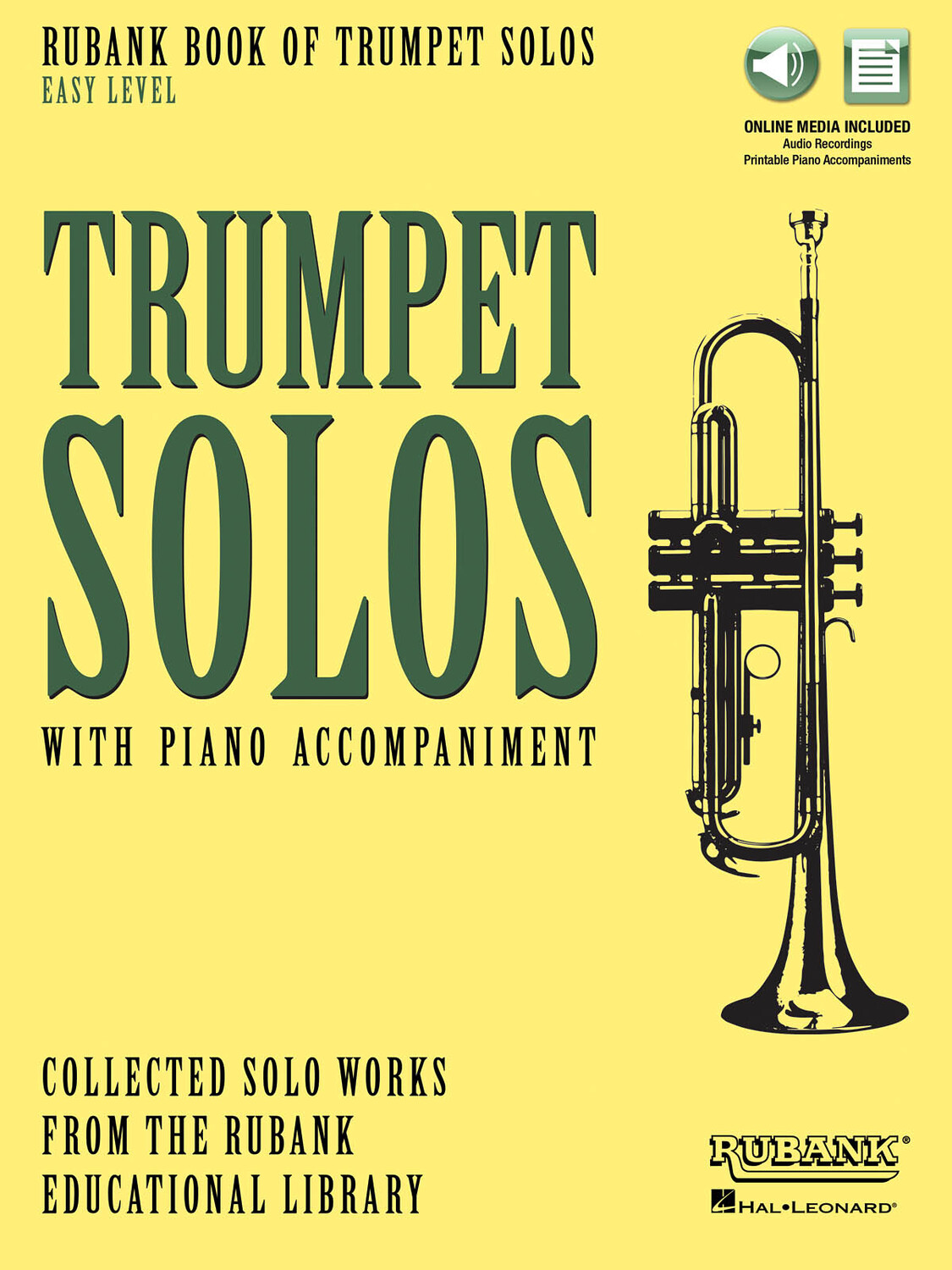 Cover: 888680623821 | Rubank Book of Trumpet Solos - Easy Level | with Piano Accompaniment