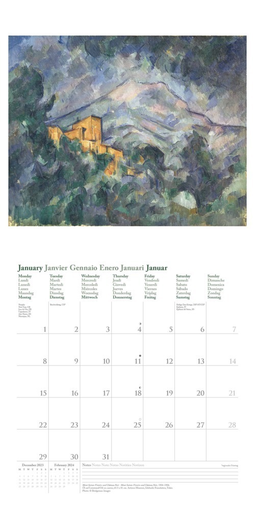 Bild: 4002725986788 | Paul Cézanne 2024 - Wand-Kalender - Broschüren-Kalender - 30x30 -...