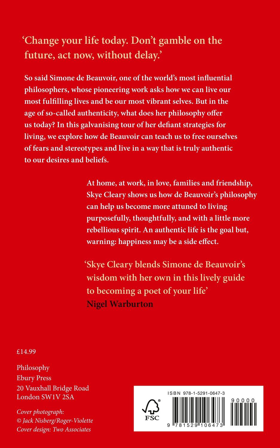 Rückseite: 9781529106473 | How to Be You | Simone de Beauvoir | Skye Cleary | Taschenbuch | 2022