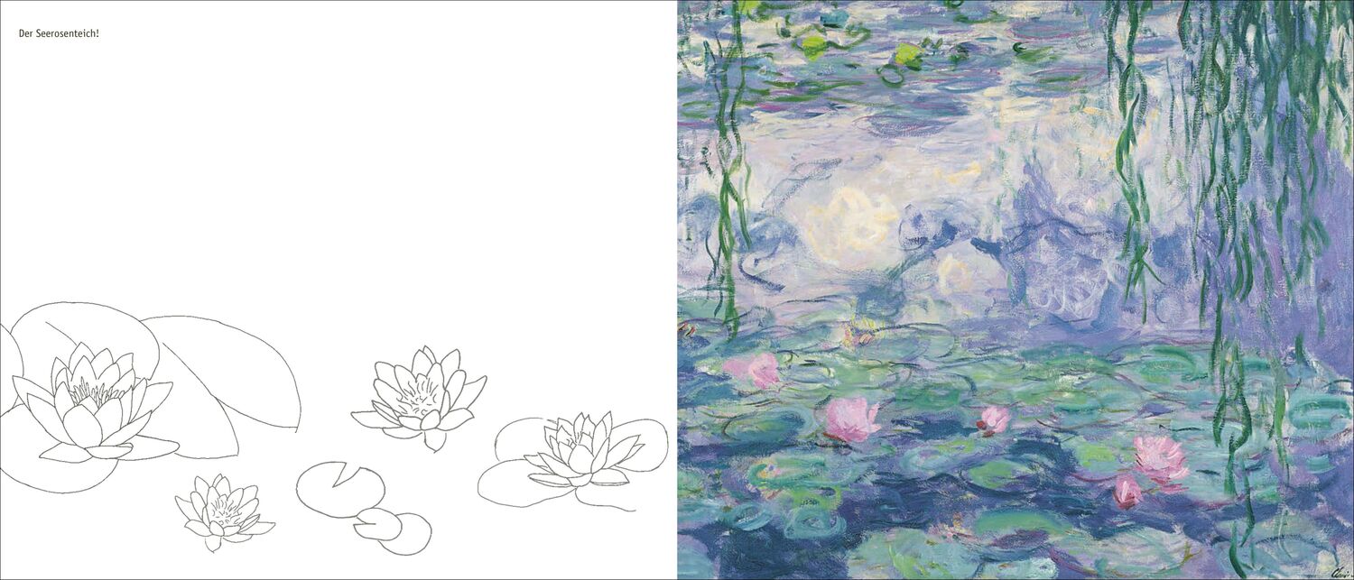 Bild: 9783791373416 | Claude Monet | Das Kunst-Sticker-Mal-Buch | Doris Kutschbach | 32 S.
