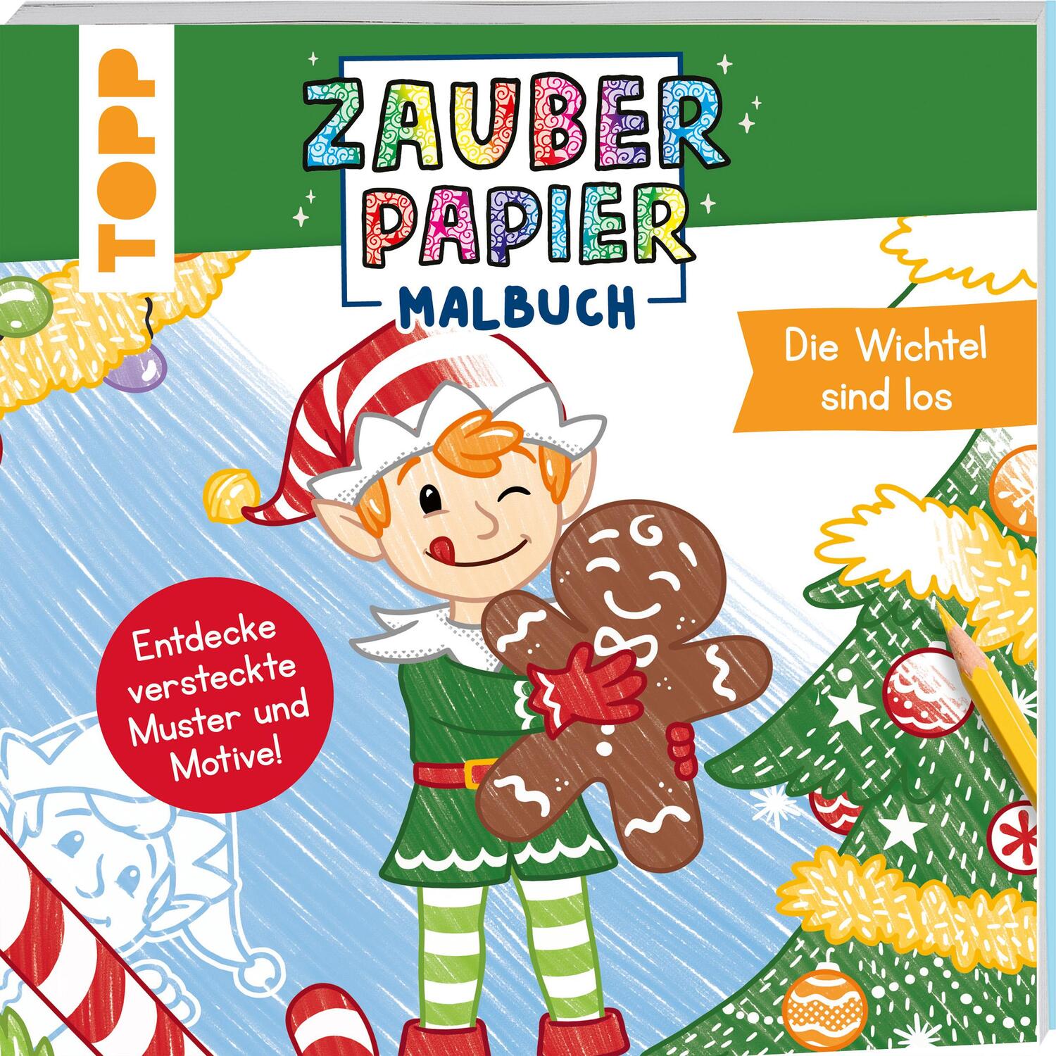 Cover: 9783735891068 | Zauberpapier Malbuch Weihnachten: Die Wichtel sind los | Natascha Pitz