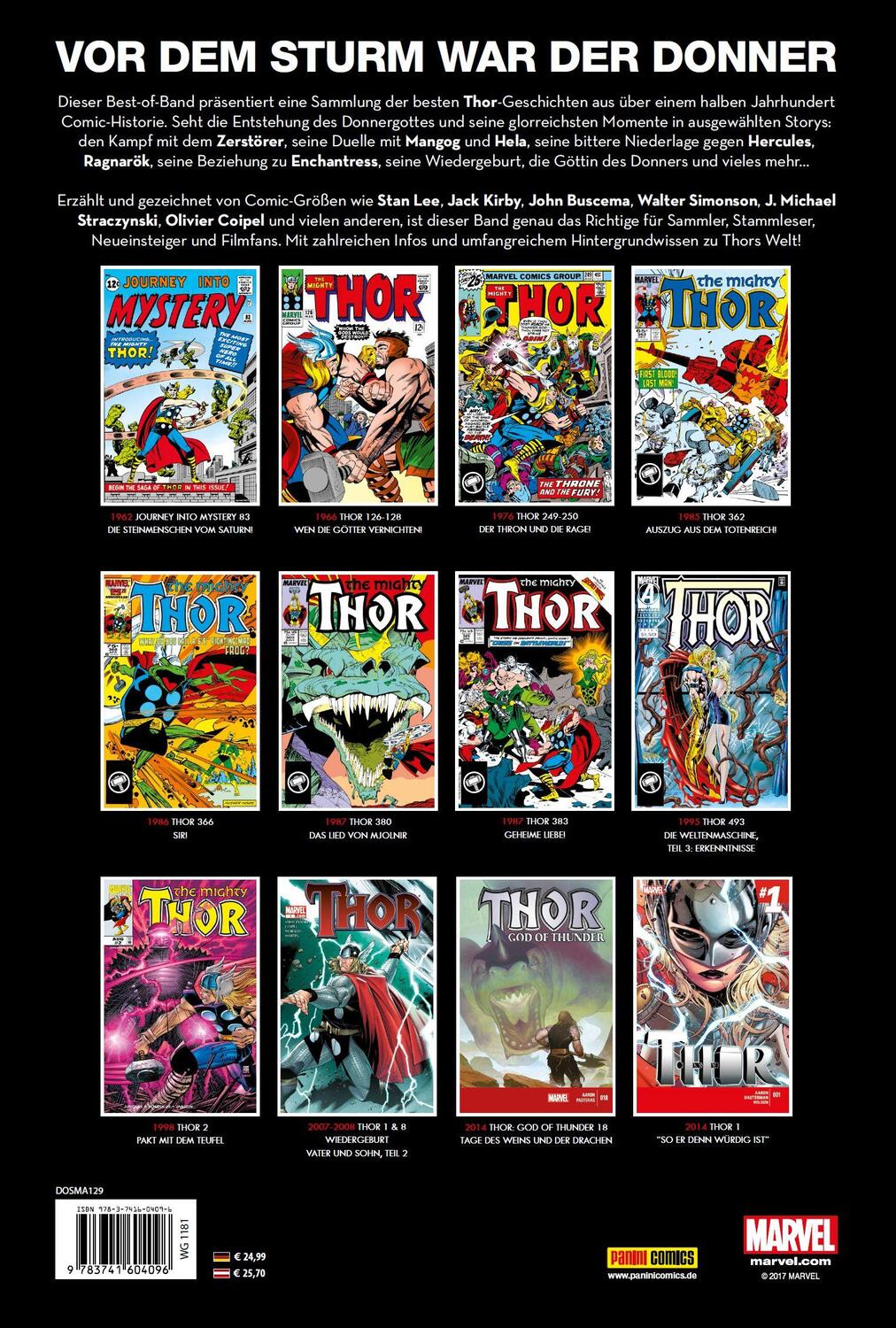 Rückseite: 9783741604096 | Thor Anthologie: Geschichten aus Asgard | Geschichten aus Asgard