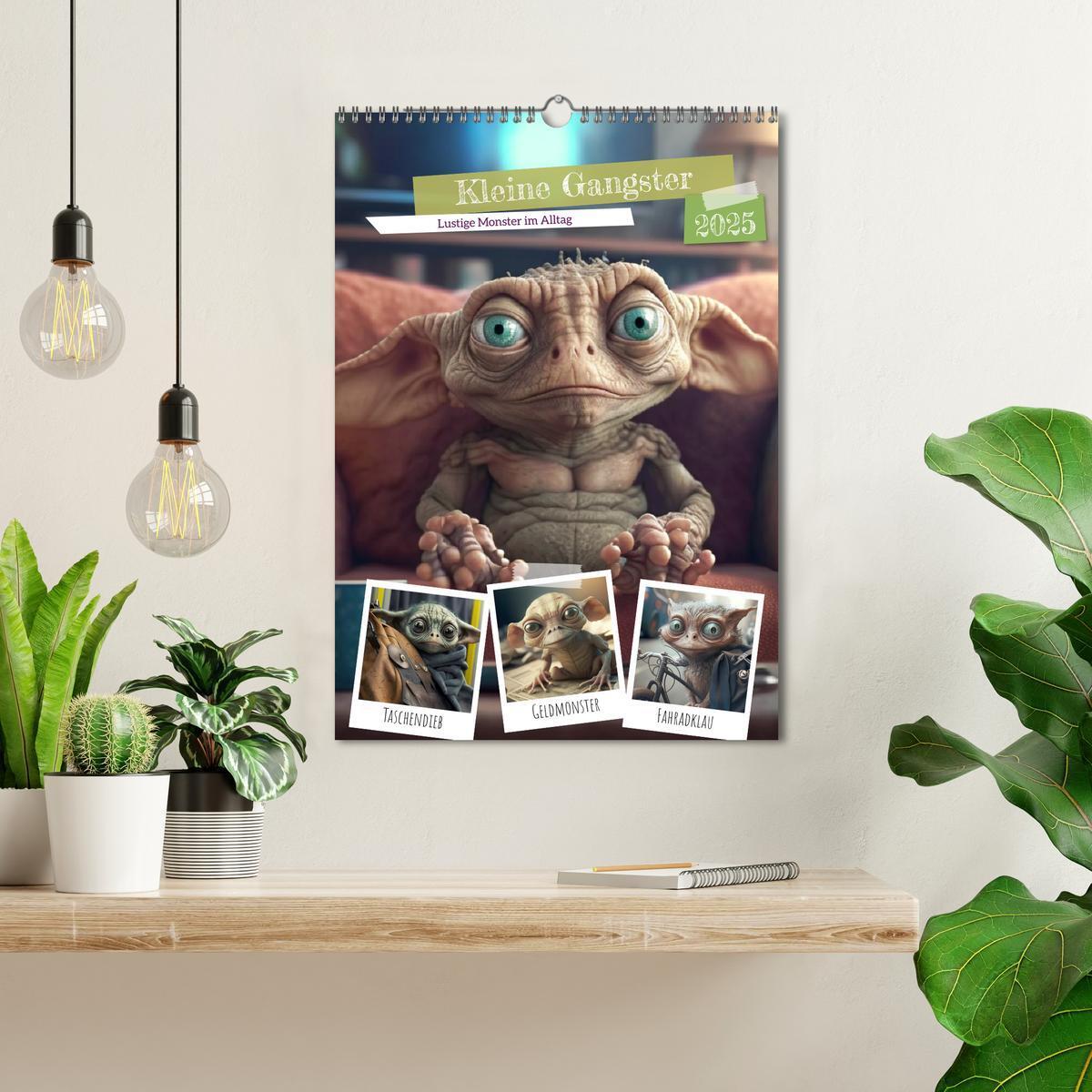 Bild: 9783435875016 | Kleine Gangster. Lustige Monster im Alltag (Wandkalender 2025 DIN...