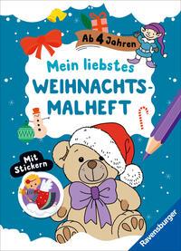 Cover: 9783473488971 | Mein liebstes Weihnachtsmalheft mit Stickern ab 4 | Roger De Klerk