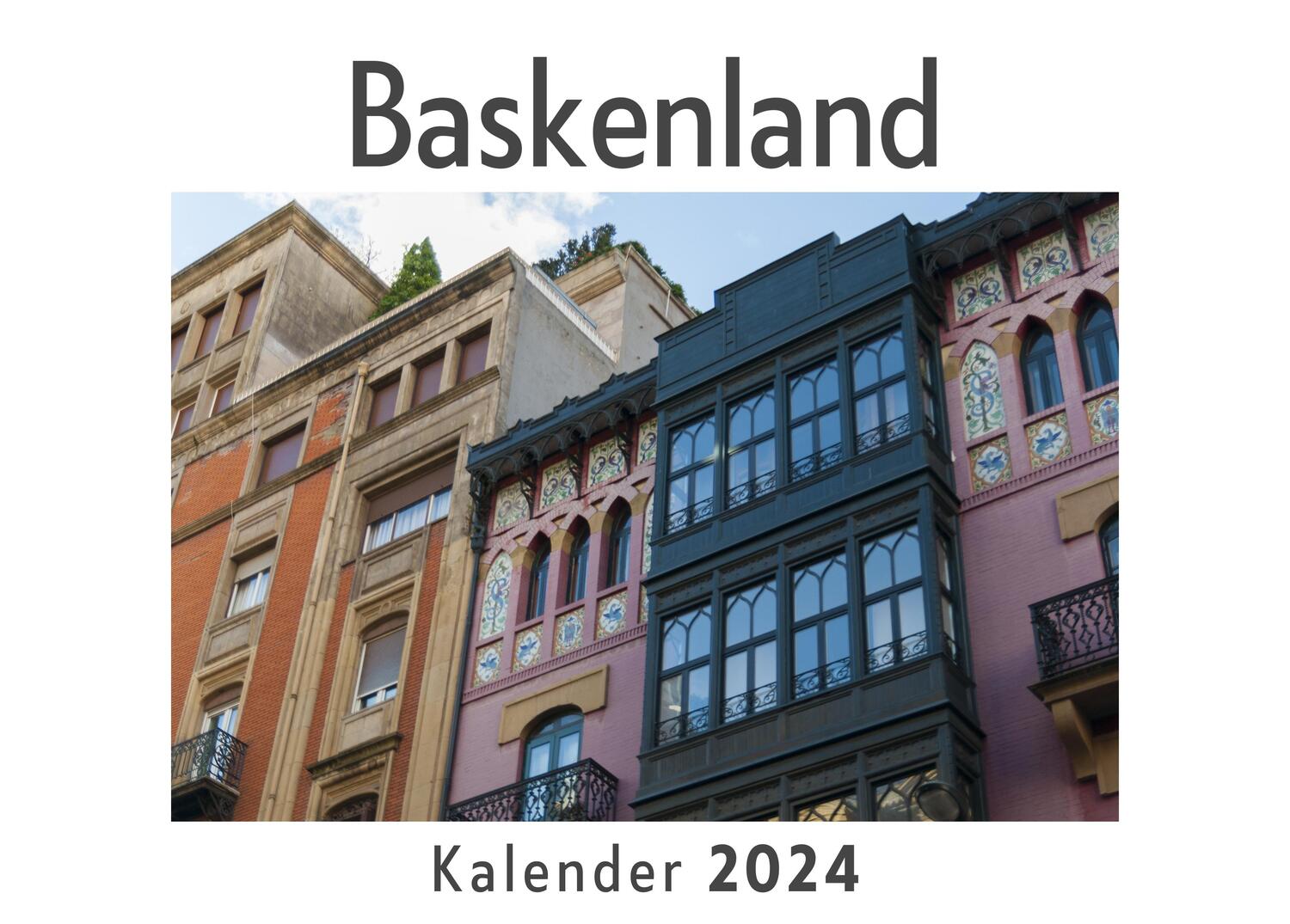 Cover: 9783750542808 | Baskenland (Wandkalender 2024, Kalender DIN A4 quer, Monatskalender...