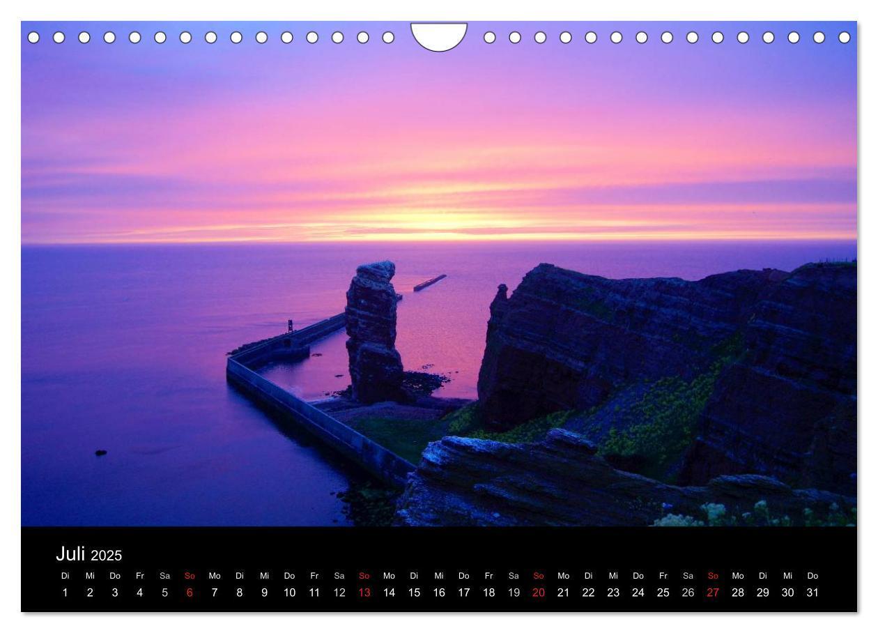 Bild: 9783435806867 | Abend in Helgoland (Wandkalender 2025 DIN A4 quer), CALVENDO...