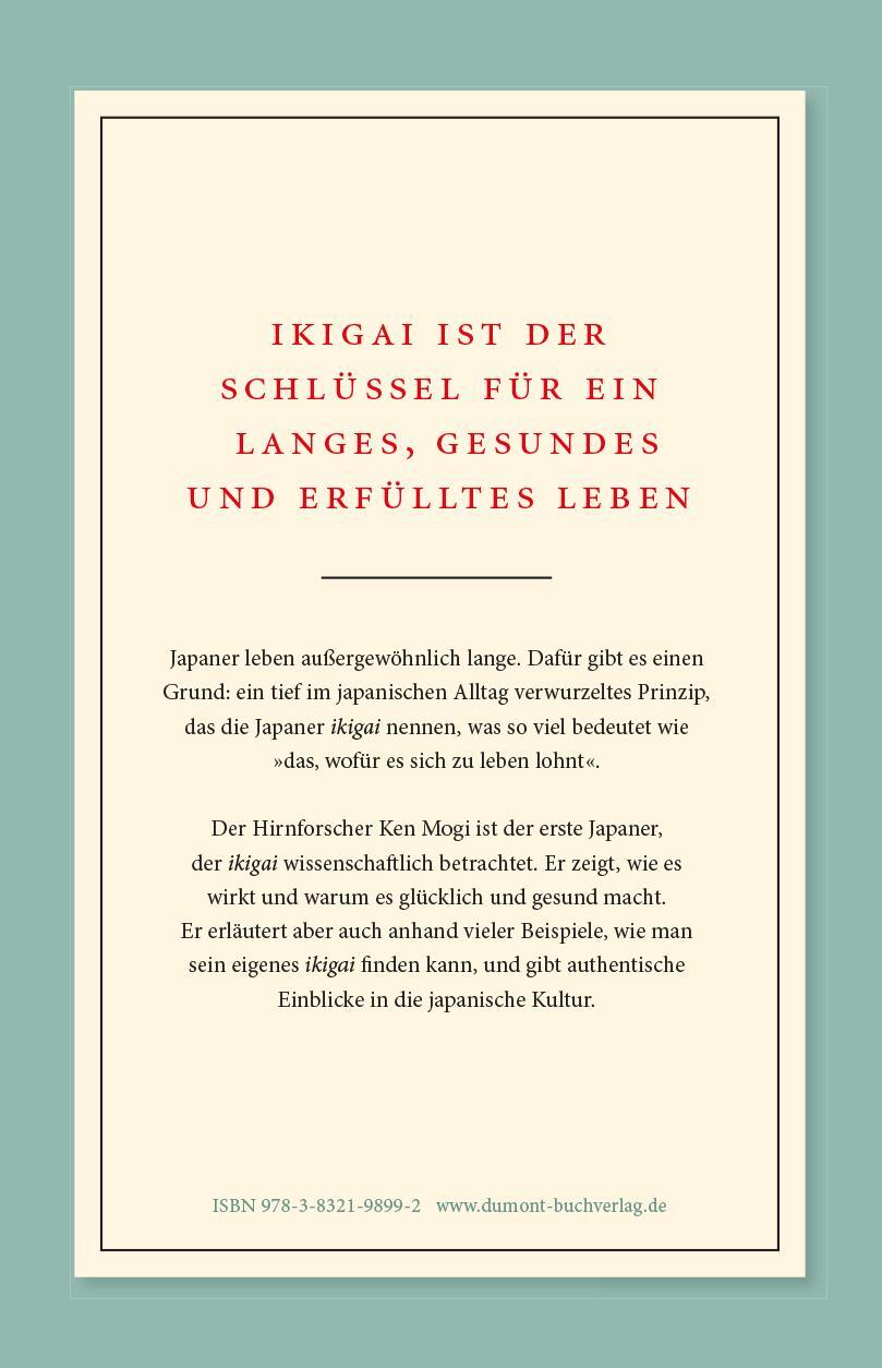 Rückseite: 9783832198992 | Ikigai | Die japanische Lebenskunst | Ken Mogi | Buch | Deutsch | 2018