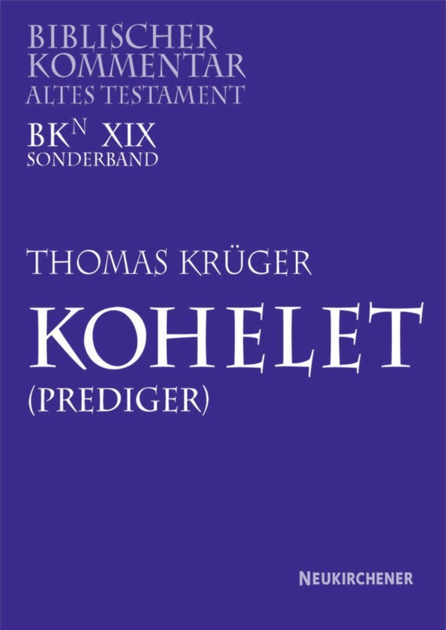 Cover: 9783788717834 | Kohelet (Prediger) | Thomas Krüger | Buch | 376 S. | Deutsch | 2000