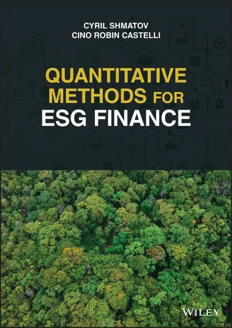 Cover: 9781119903802 | Quantitative Methods for ESG Finance | Cino Robin Castelli (u. a.)