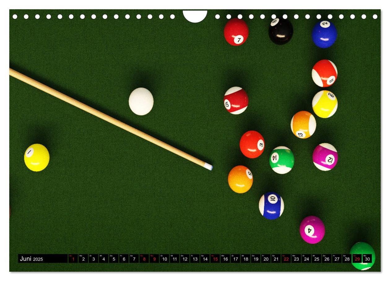 Bild: 9783435289332 | Billard. Konzentration - Sport - Spannung (Wandkalender 2025 DIN A4...