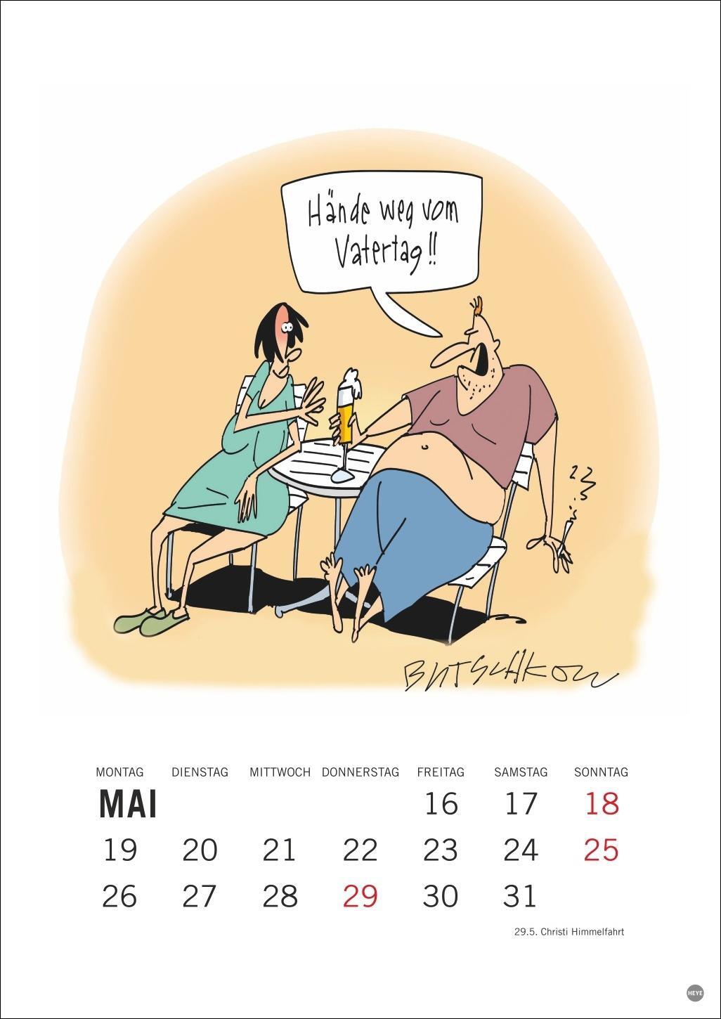 Bild: 9783756408665 | Peter Butschkow: Cartoon-Kracher Halbmonatskalender 2025 | Kalender