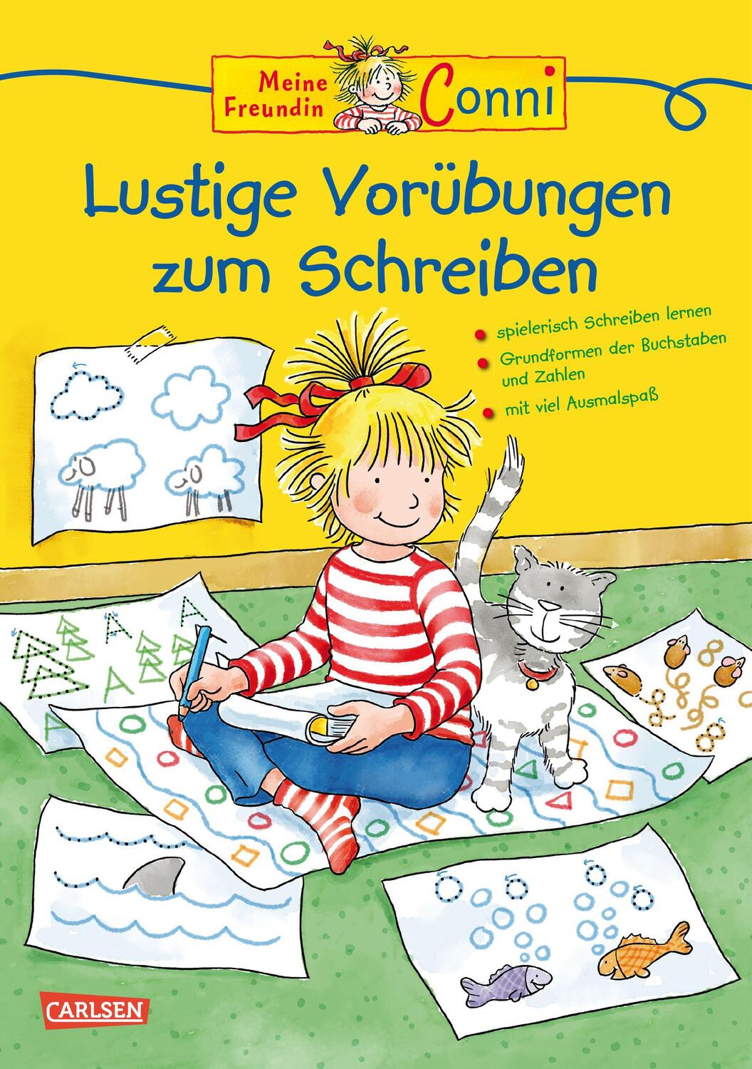 Cover: 9783551186126 | Conni Gelbe Reihe: Lustige Vorübungen zum Schreiben | Hanna Sörensen