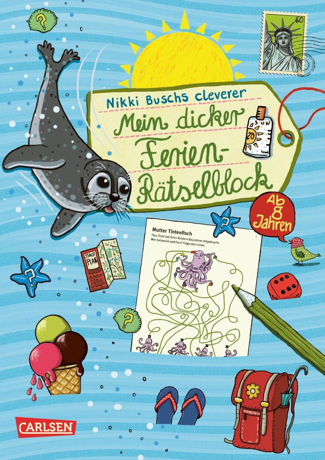 Cover: 9783551160065 | Mein dicker Ferien-Rätselblock | Nikki Busch | Taschenbuch | Deutsch