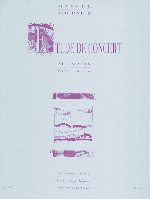 Cover: 9790046200076 | Etude de concert pour harpe | Michel Tournier | Buch | Alphonse Leduc