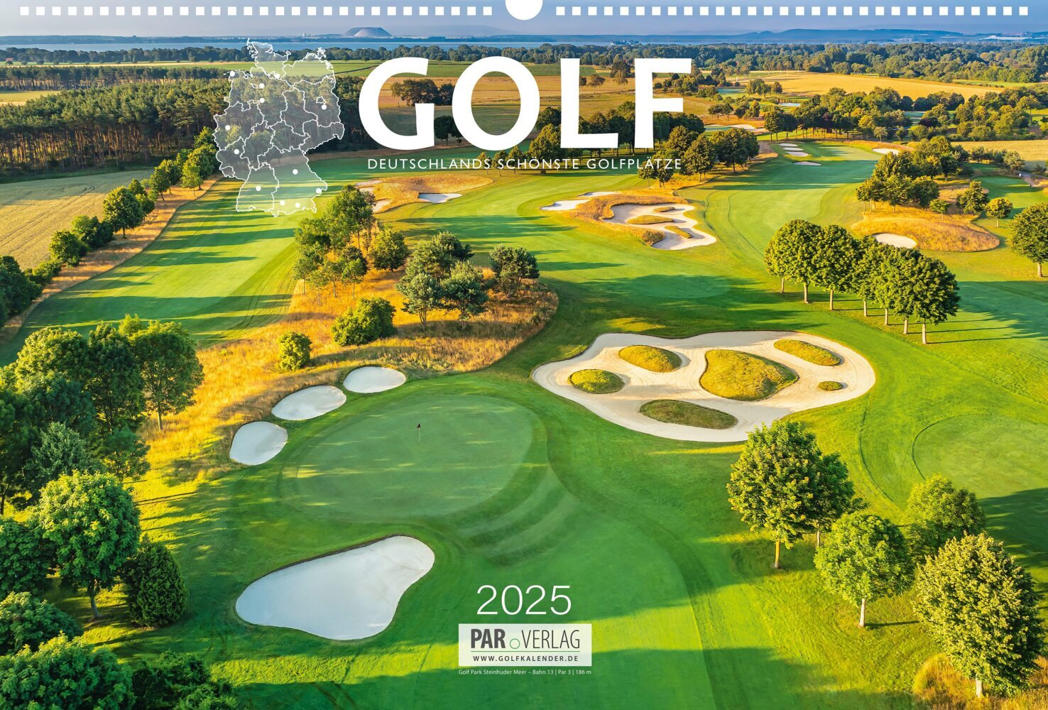 Cover: 9783948543075 | Golfkalender 2025 | Ralph Dörnte | Kalender | Spiralbindung | Deutsch