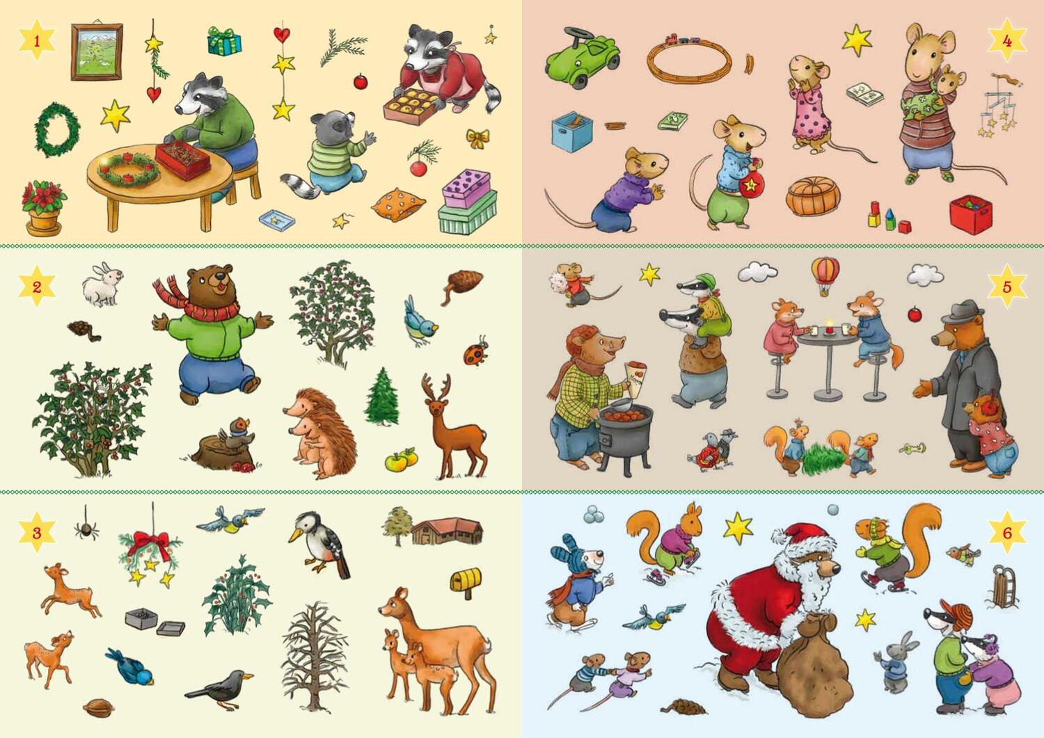 Bild: 9783780609847 | Mein Sticker-Adventskalender | Tiere | Klara Kamlah | Kalender | 36 S.