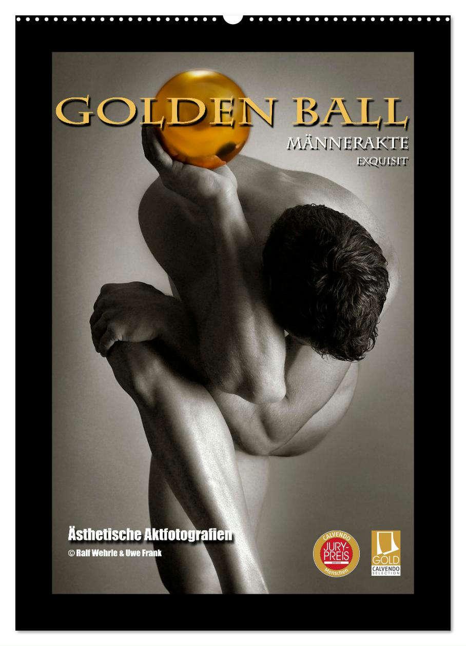 Cover: 9783435904143 | Golden Ball Männerakte exquisit (Wandkalender 2025 DIN A2 hoch),...