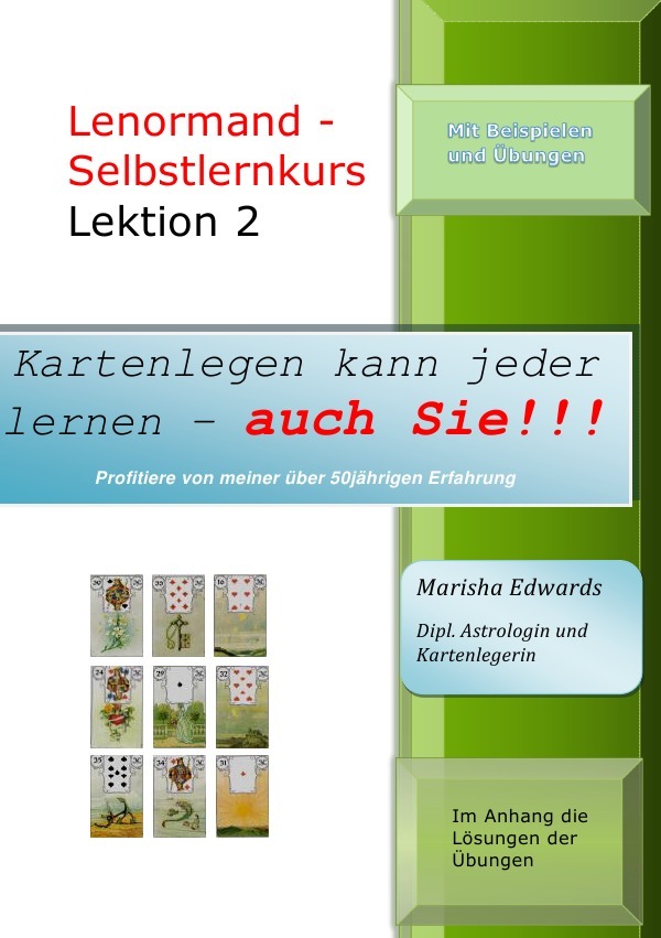 Cover: 9783741853999 | Lenormand-Selbstlernkurs (L2) | Marisha Edwards | Taschenbuch | 36 S.