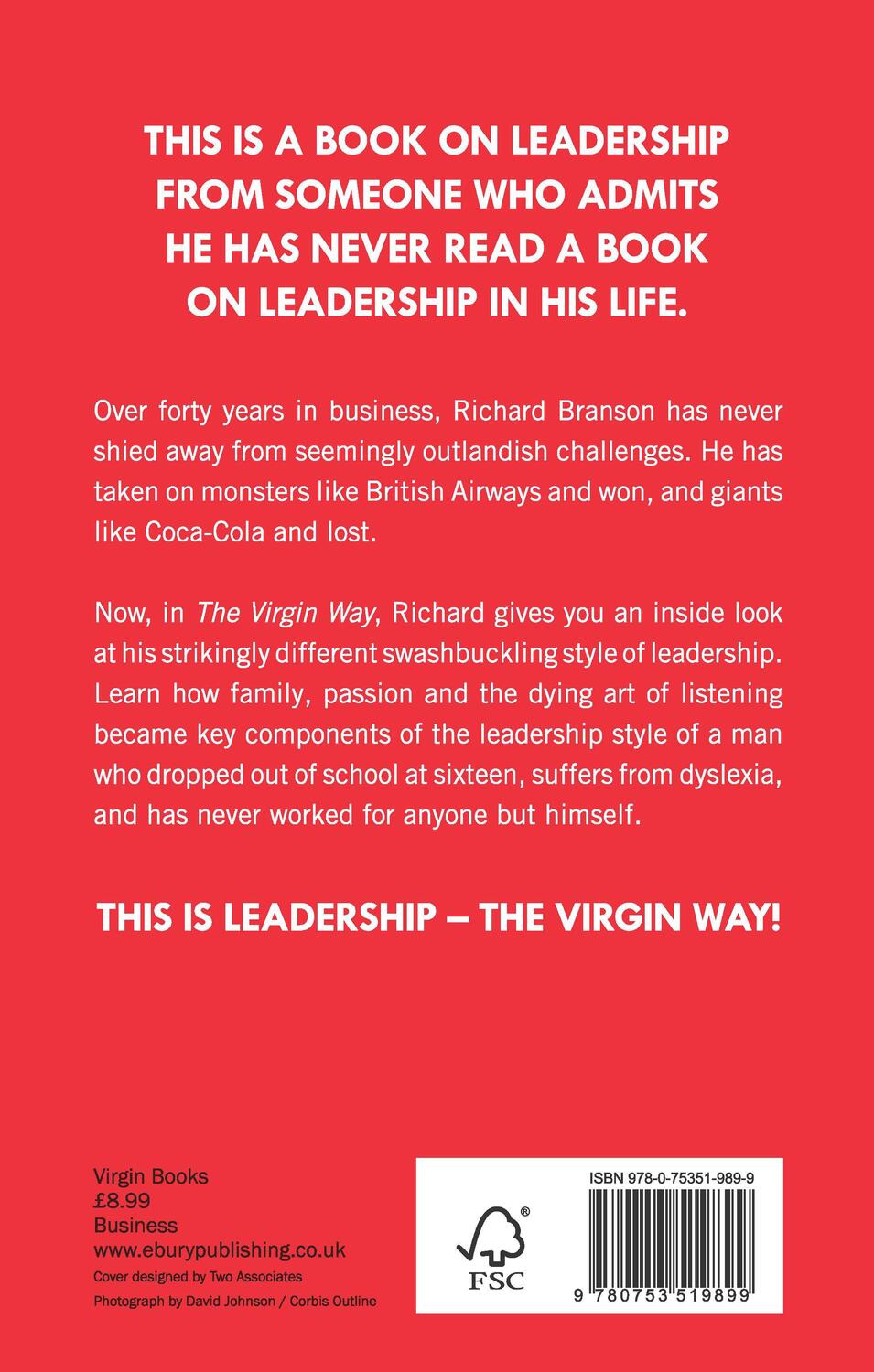 Rückseite: 9780753519899 | The Virgin Way | How to Listen, Learn, Laugh and Lead | Branson | Buch