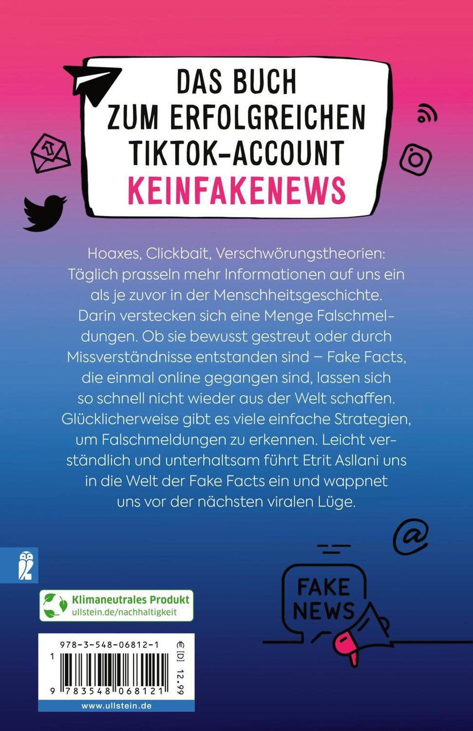 Rückseite: 9783548068121 | What the Fake! | Etrit Asllani | Taschenbuch | 240 S. | Deutsch | 2023