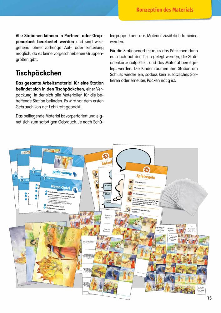 Bild: 9783769825138 | Arbeitsmaterial Grundschule. Stationenlernen Religion: Mose,...