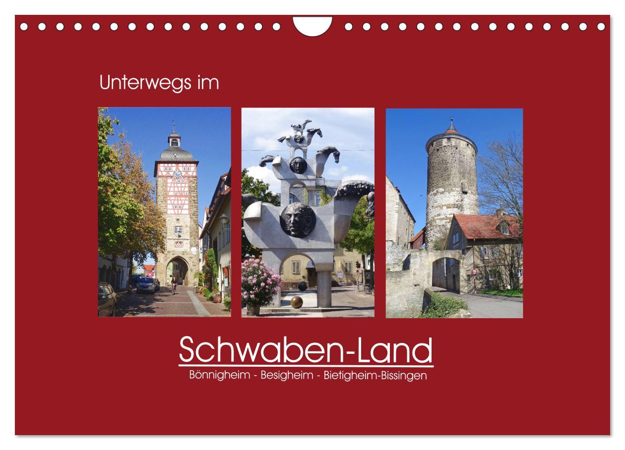 Cover: 9783435306725 | Unterwegs im Schwaben-Land (Wandkalender 2025 DIN A4 quer),...