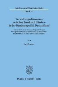 Cover: 9783428005185 | Verwaltungsabkommen zwischen Bund und Ländern in der Bundesrepublik...