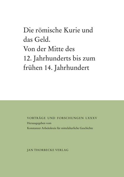 Cover: 9783799568852 | Die römische Kurie und das Geld | Werner Maleczek | Buch | Deutsch
