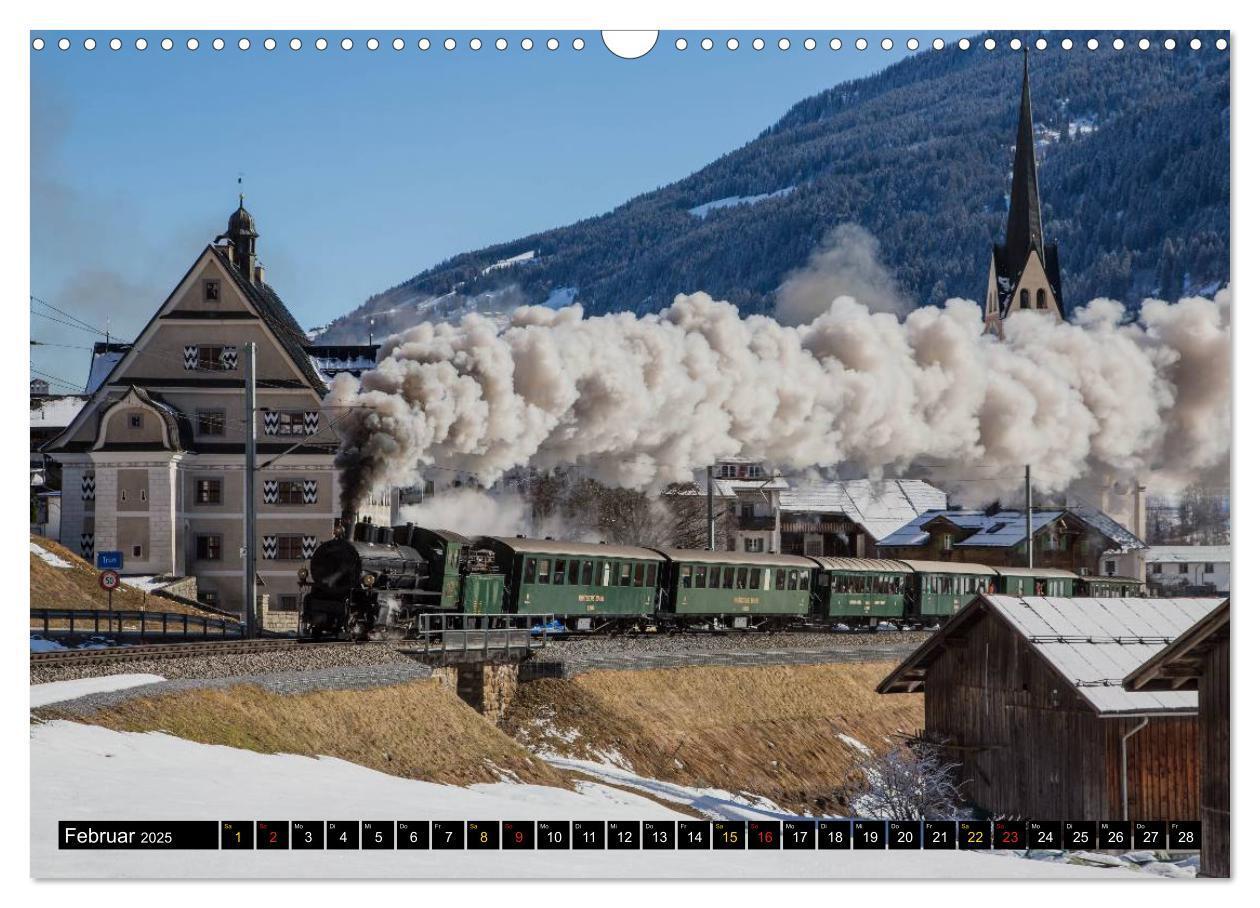 Bild: 9783435570645 | Rhätische Bahn 2025 (Wandkalender 2025 DIN A3 quer), CALVENDO...